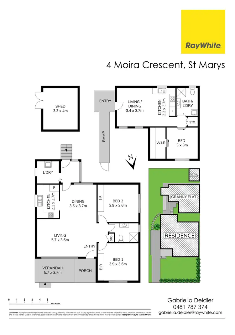 Floorplan of Homely house listing, 4 & 4a Moira Crescent, St Marys NSW 2760