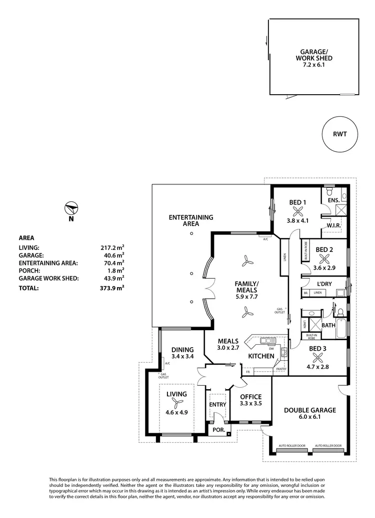 Floorplan of Homely house listing, 8 Montrose Avenue, Strathalbyn SA 5255