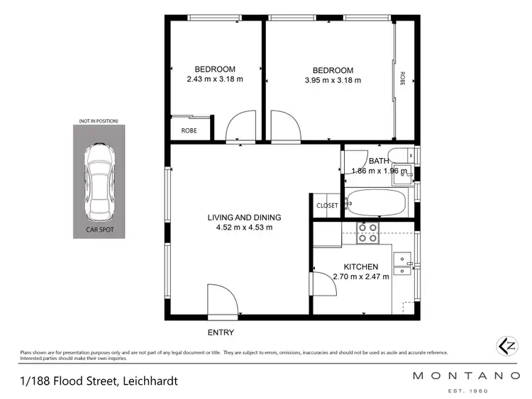 Floorplan of Homely apartment listing, 1/188 Flood Street, Leichhardt NSW 2040