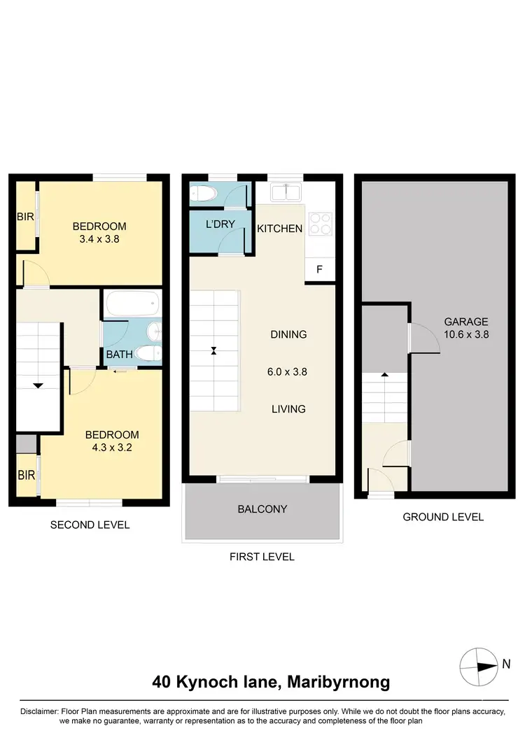 Floorplan of Homely house listing, 40 Kynoch Lane, Maribyrnong VIC 3032