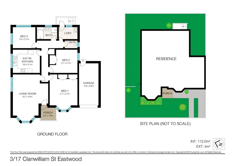 Floorplan of Homely villa listing, 3/17 Clanwilliam Street, Eastwood NSW 2122