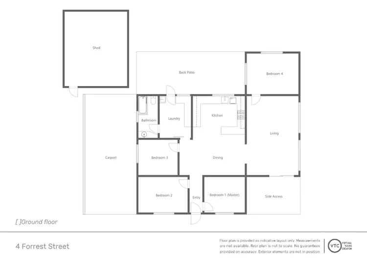 Floorplan of Homely house listing, 4 Forrest Street, South Boulder WA 6432