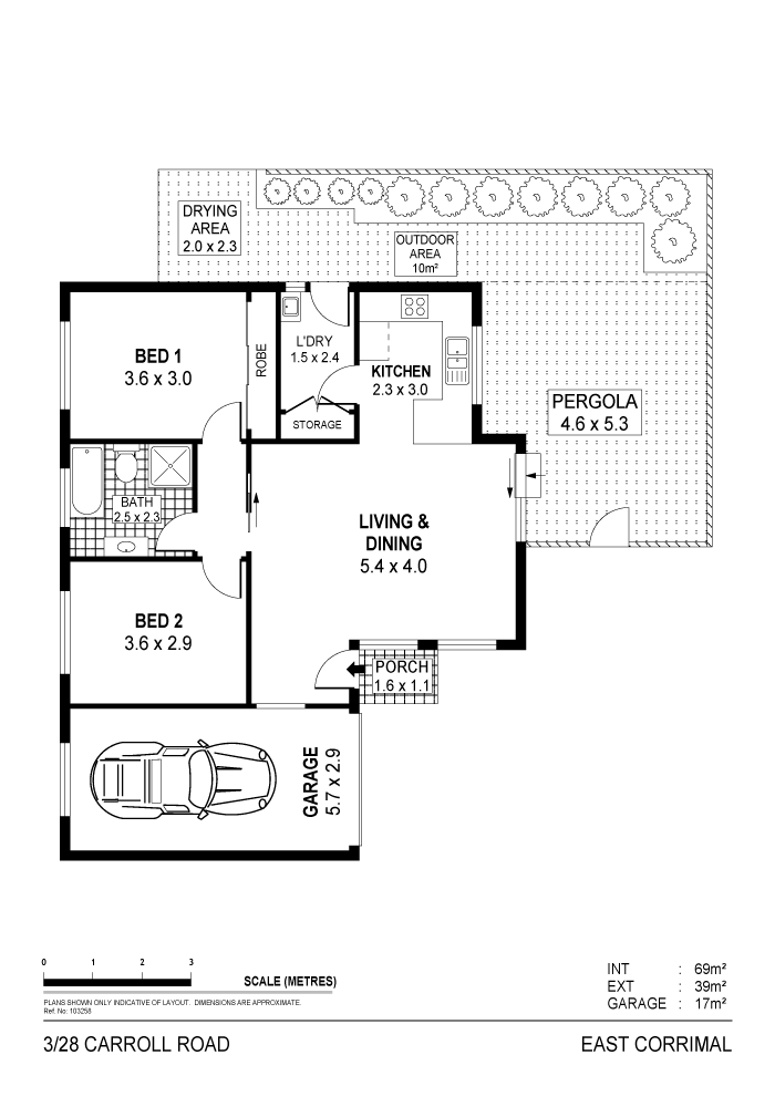 Floorplan of Homely villa listing, 3/28 Carroll Road, East Corrimal NSW 2518