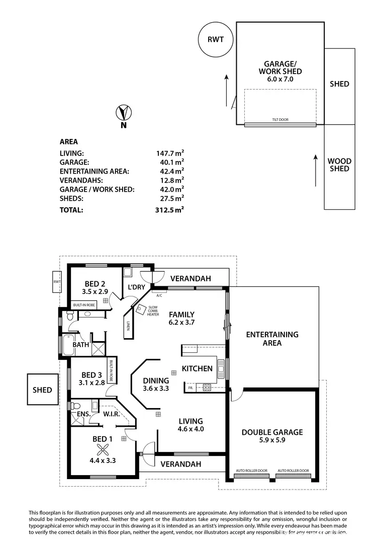 Floorplan of Homely house listing, 48 Matthew Smillie Drive, Nairne SA 5252