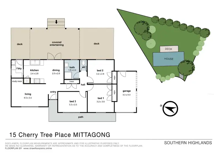 Floorplan of Homely house listing, 15 Cherry Tree Place, Mittagong NSW 2575