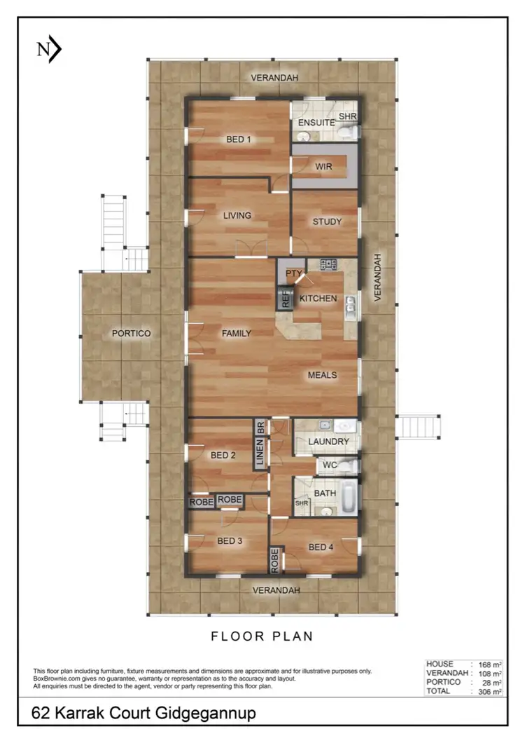 Floorplan of Homely house listing, 62 Karrak Court, Gidgegannup WA 6083