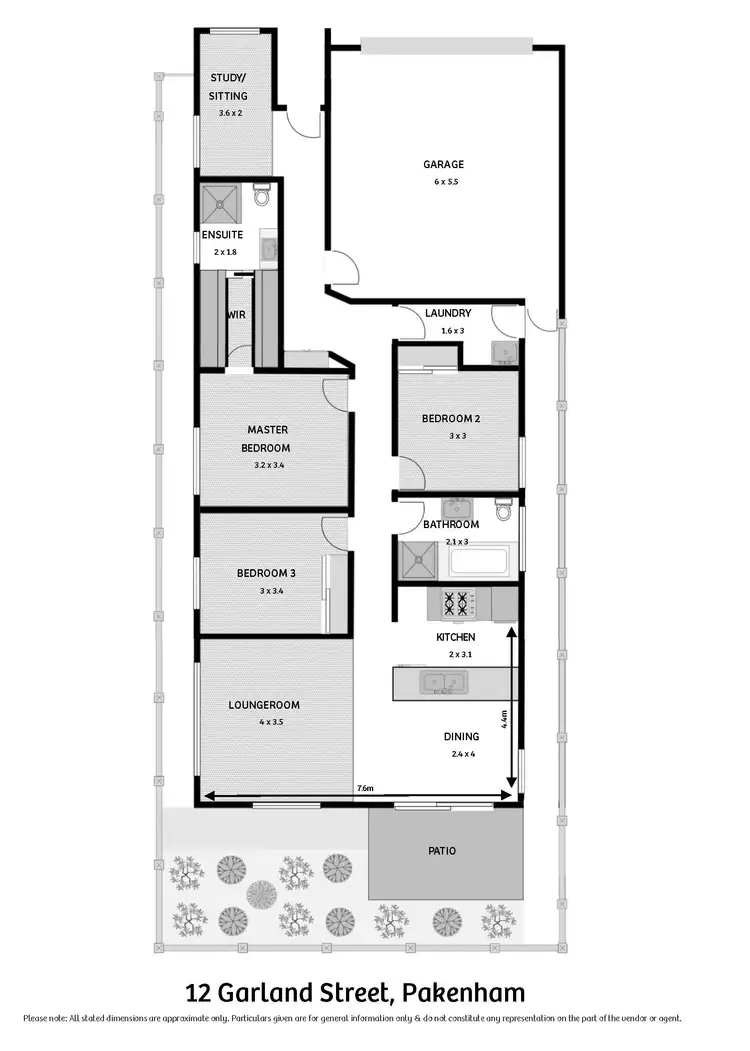 Floorplan of Homely house listing, 12 Garland Street, Pakenham VIC 3810