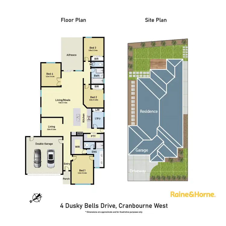 Floorplan of Homely house listing, 4 Dusky Bells Drive, Cranbourne West VIC 3977