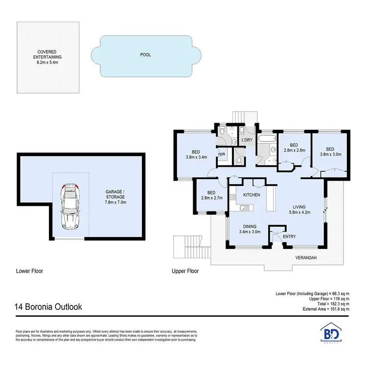 Floorplan of Homely house listing, 14 Boronia Outlook, Narangba QLD 4504