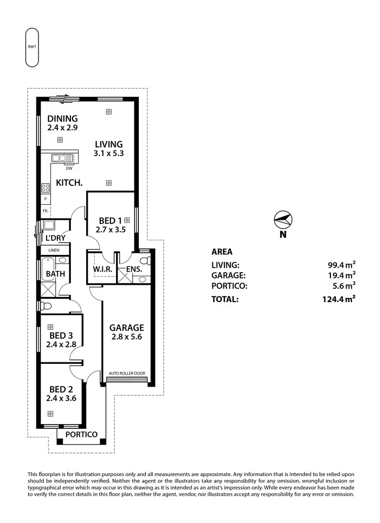 Floorplan of Homely house listing, 5 Ilkley Court, Mount Barker SA 5251