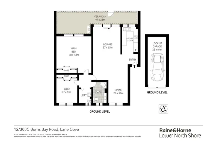 Floorplan of Homely apartment listing, 12/300C Burns Bay Road, Lane Cove NSW 2066