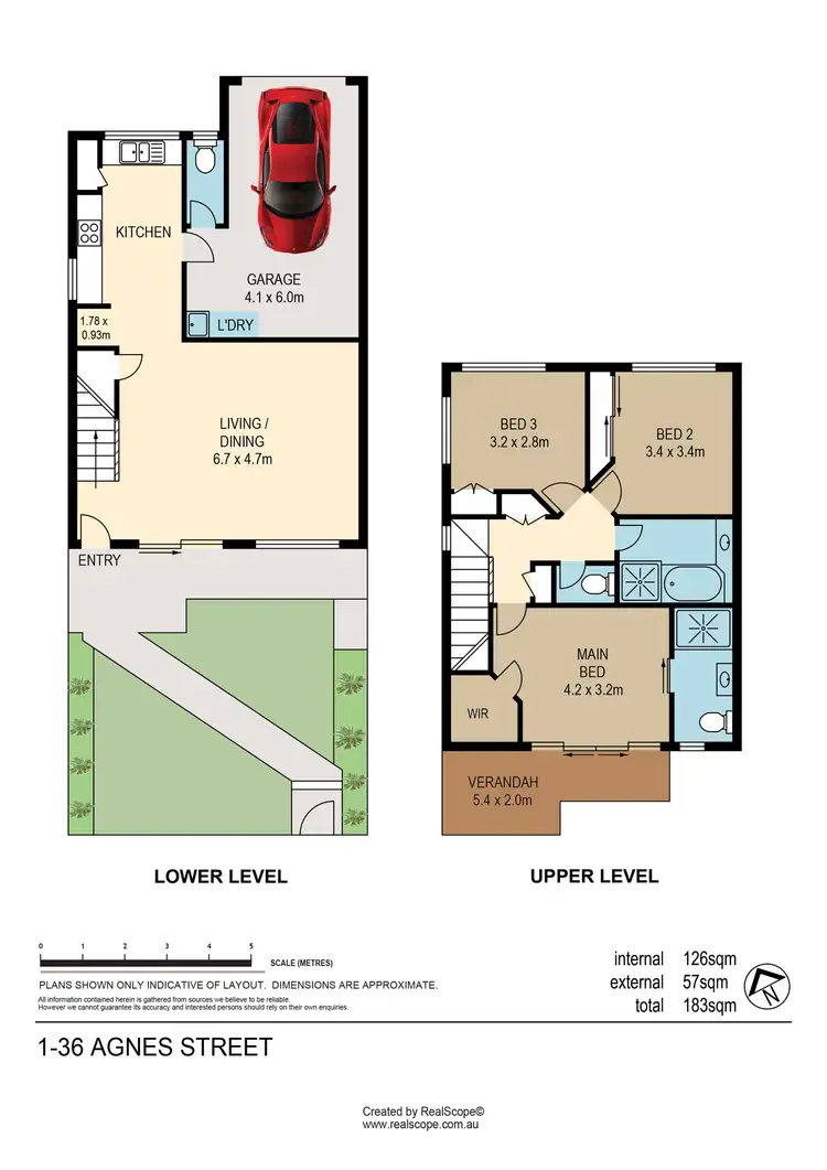Floorplan of Homely townhouse listing, 1/36 Agnes Street, Morningside QLD 4170