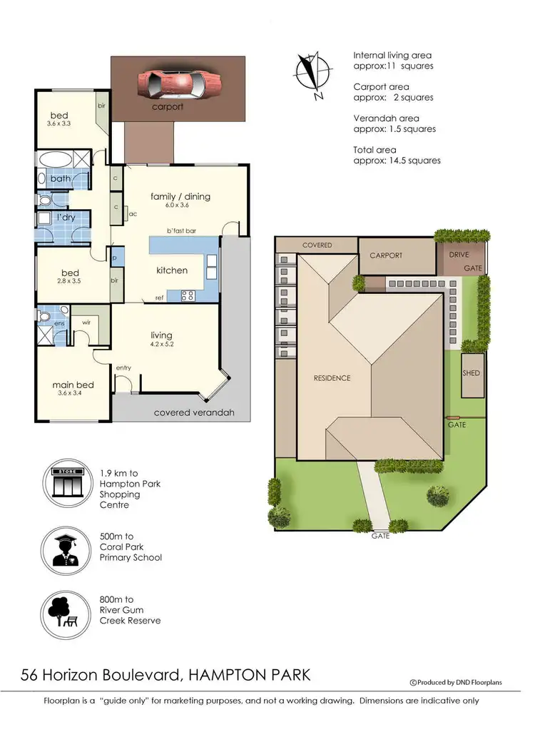 Floorplan of Homely house listing, 56 Horizon Boulevard, Hampton Park VIC 3976