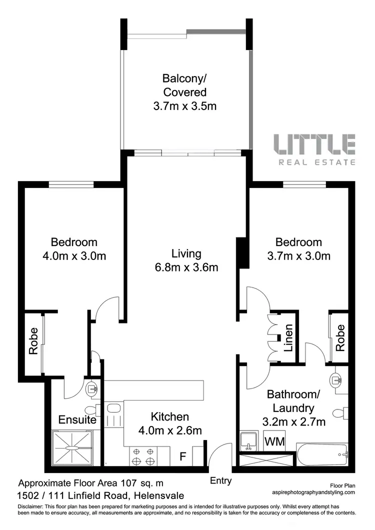Floorplan of Homely apartment listing, 1502/111 Lindfield Road, Helensvale QLD 4212