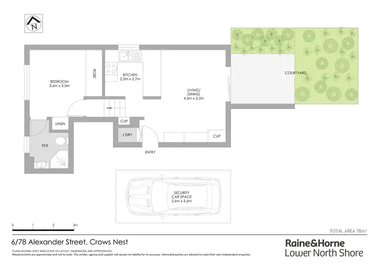 Floorplan of Homely apartment listing, 6/78-80 Alexander Street, Crows Nest NSW 2065