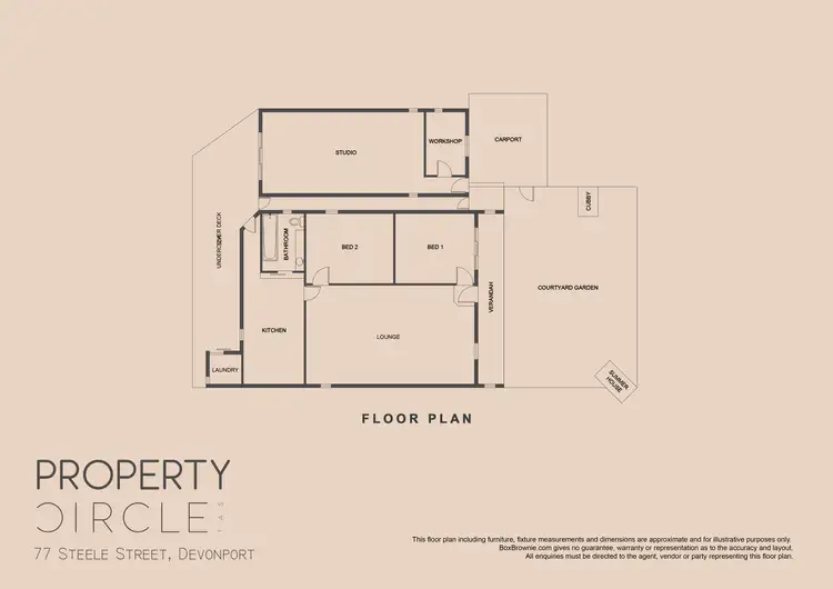 Floorplan of Homely house listing, 77 Steele Street, Devonport TAS 7310