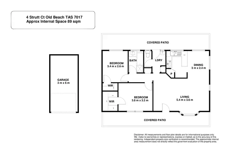 Floorplan of Homely house listing, 4 Strutt Court, Old Beach TAS 7017