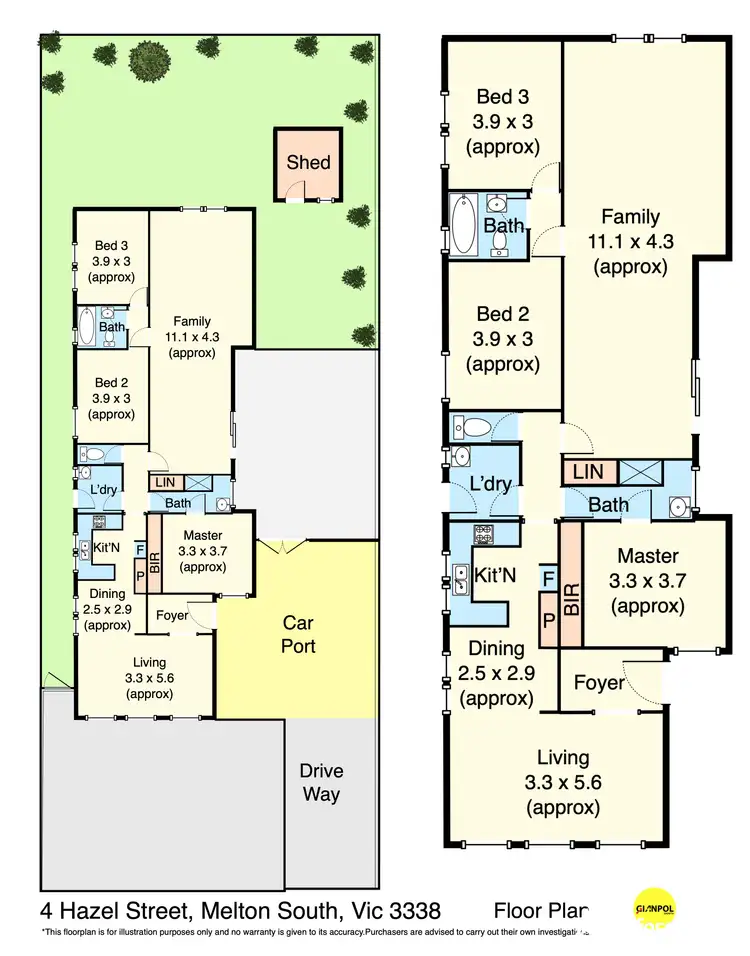 Floorplan of Homely house listing, 4 Hazel Street, Melton South VIC 3338