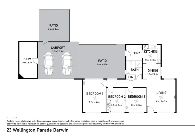Floorplan of Homely house listing, 23 Wellington Parade, Alawa NT 810