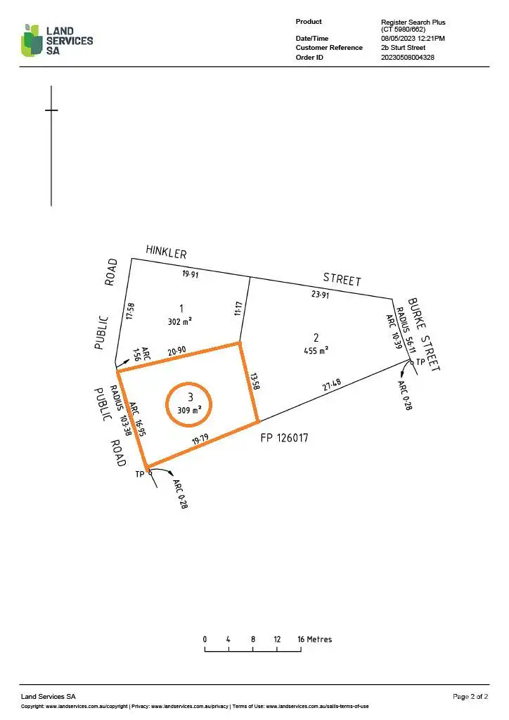 Floorplan of Homely land listing, 2B (Lot 3) Sturt Street, Victor Harbor SA 5211