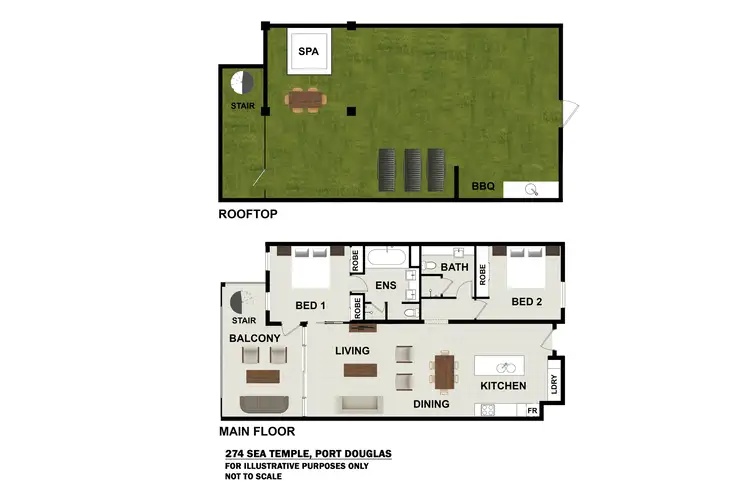 Floorplan of Homely apartment listing, 274/22-36 Mitre Street, Port Douglas QLD 4877