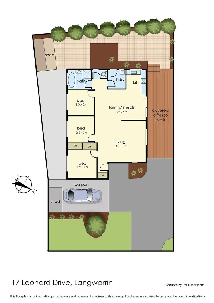 Floorplan of Homely house listing, 17 Leonard Drive, Langwarrin VIC 3910