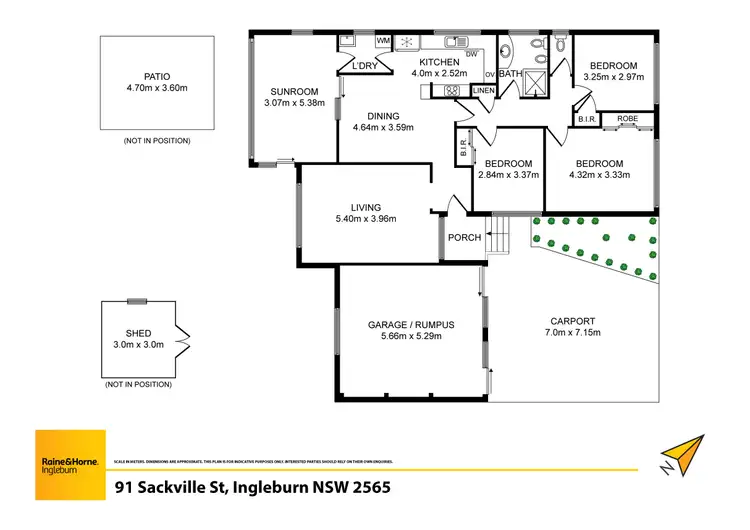 Floorplan of Homely house listing, 91 Sackville Street, Ingleburn NSW 2565