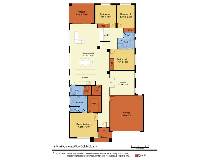 Floorplan of Homely house listing, 8 Maribyrnong Way, Cobblebank VIC 3338