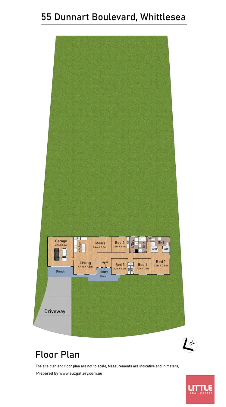 Floorplan of Homely house listing, 55 Dunnart Boulevard, Whittlesea VIC 3757