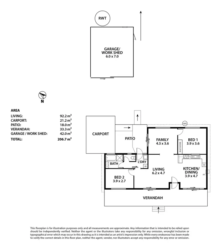 Floorplan of Homely house listing, 19 Luard Street, Milang SA 5256
