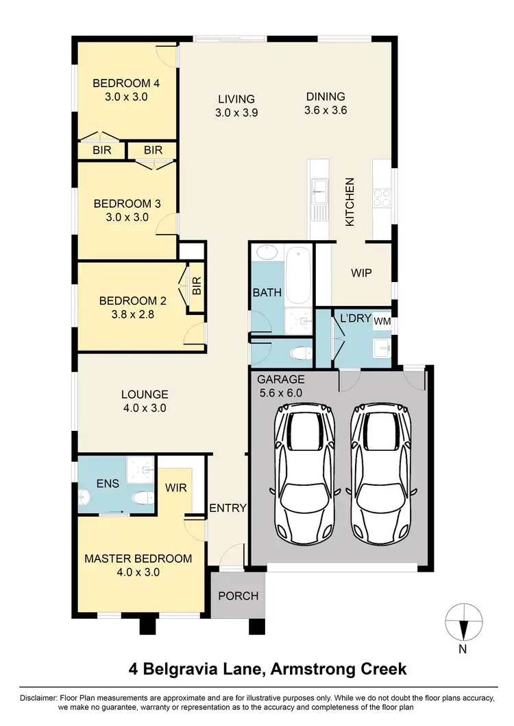 Floorplan of Homely house listing, 4 Belgravia Lane, Armstrong Creek VIC 3217