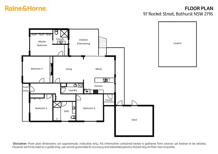 Floorplan of Homely house listing, 97 Rocket Street, Bathurst NSW 2795