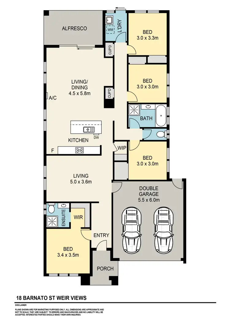 Floorplan of Homely house listing, 18 Barnato Street, Weir Views VIC 3338