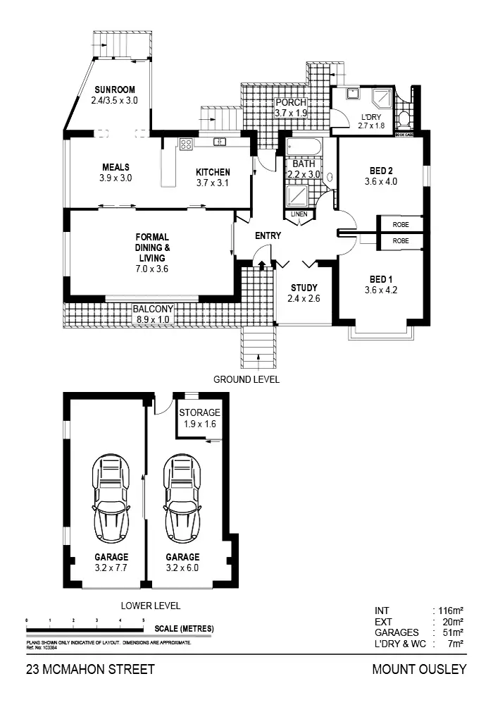 Floorplan of Homely house listing, 23 McMahon Street, Mount Ousley NSW 2519