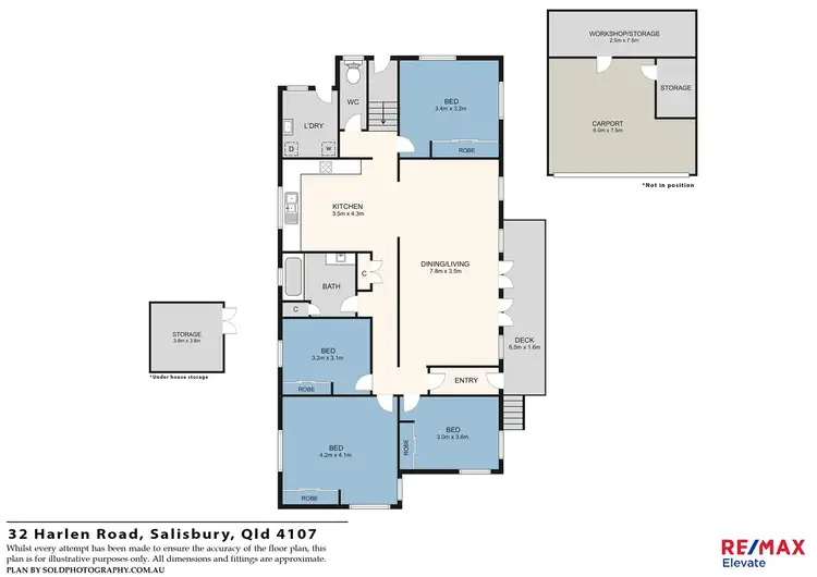 Floorplan of Homely house listing, 32 Harlen Road, Salisbury QLD 4107