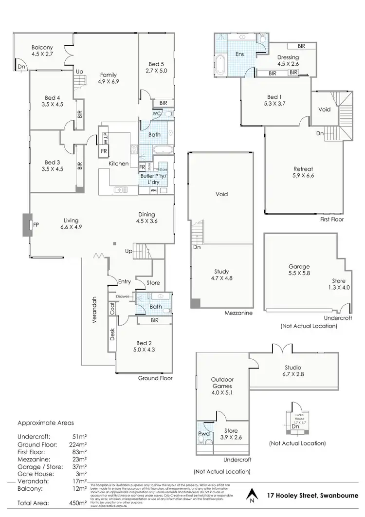Floorplan of Homely house listing, 17 Hooley Street, Swanbourne WA 6010