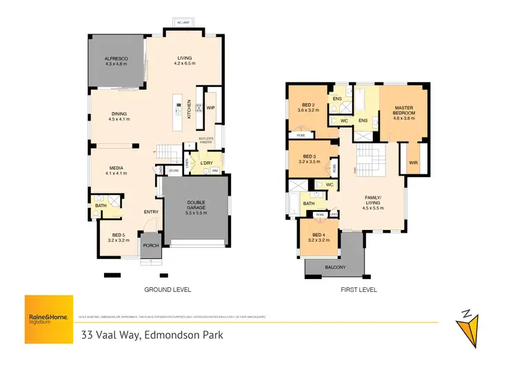 Floorplan of Homely house listing, 33 Vaal Way, Edmondson Park NSW 2174