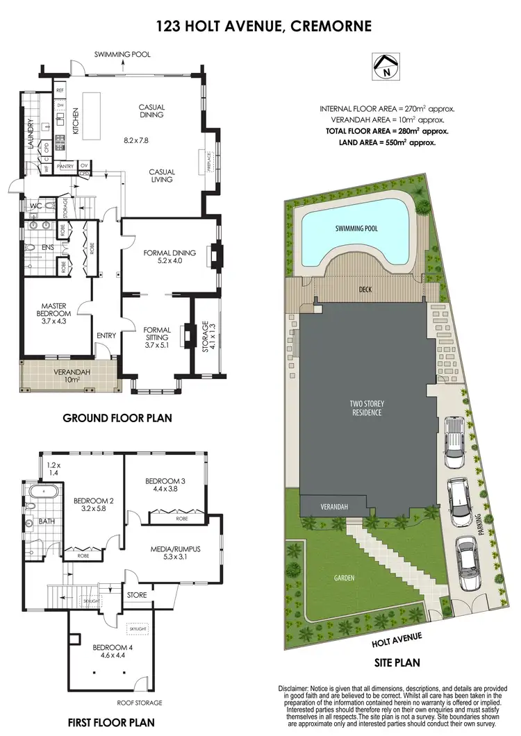 Floorplan of Homely house listing, 123 Holt Avenue, Cremorne NSW 2090