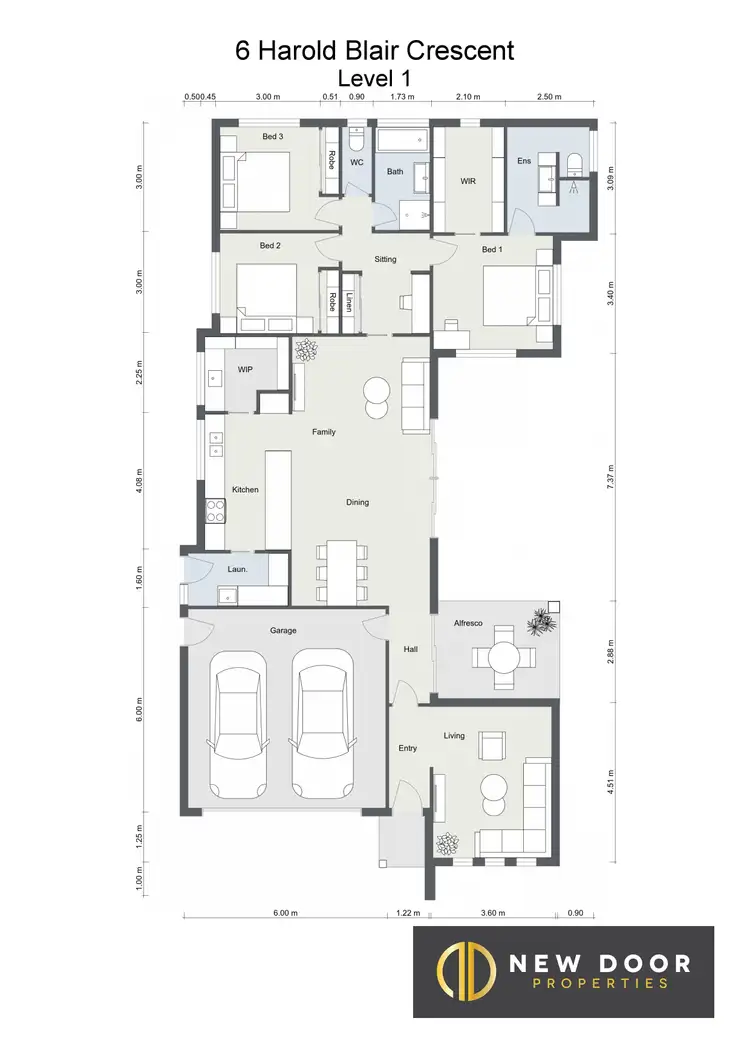 Floorplan of Homely house listing, 6 Harold Blair Crescent, Moncrieff ACT 2914