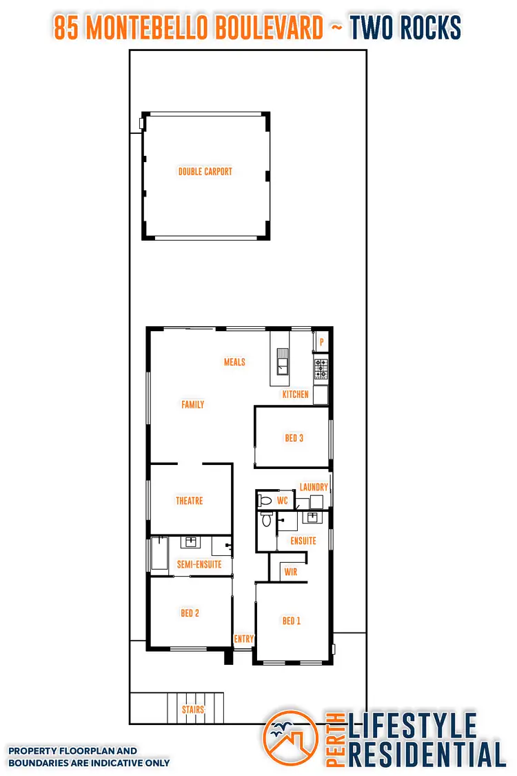 Floorplan of Homely house listing, 85 Montebello Boulevard, Two Rocks WA 6037