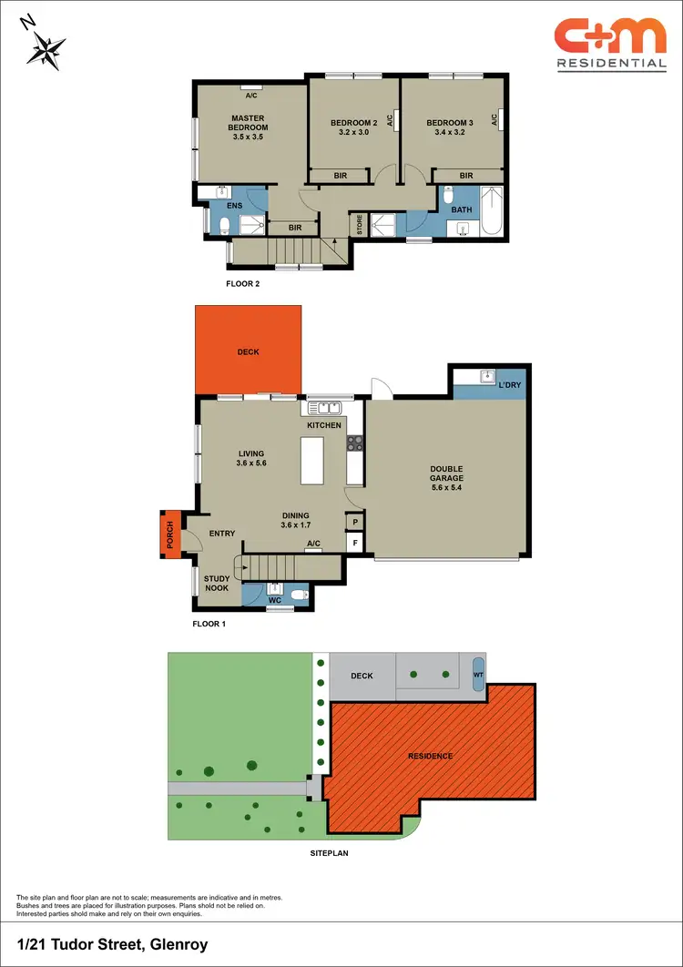Floorplan of Homely townhouse listing, 1/21 Tudor Street, Glenroy VIC 3046