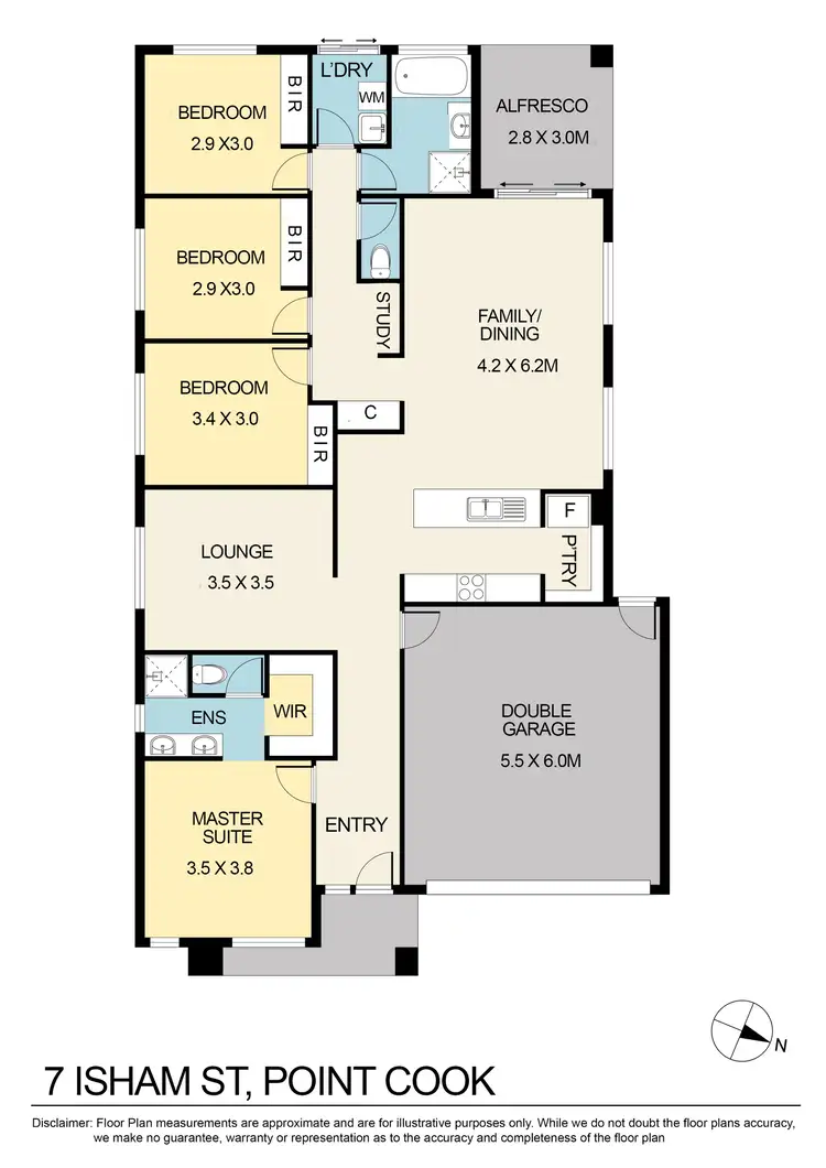 Floorplan of Homely house listing, 7 Isham Street, Point Cook VIC 3030