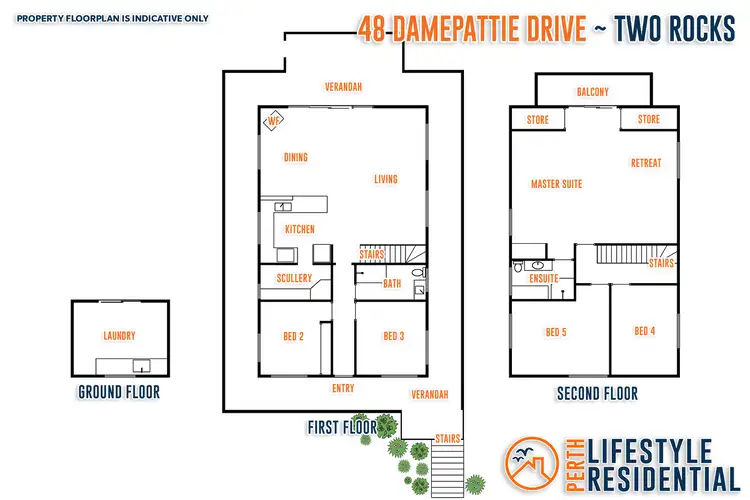 Floorplan of Homely house listing, 48 Damepattie Drive, Two Rocks WA 6037