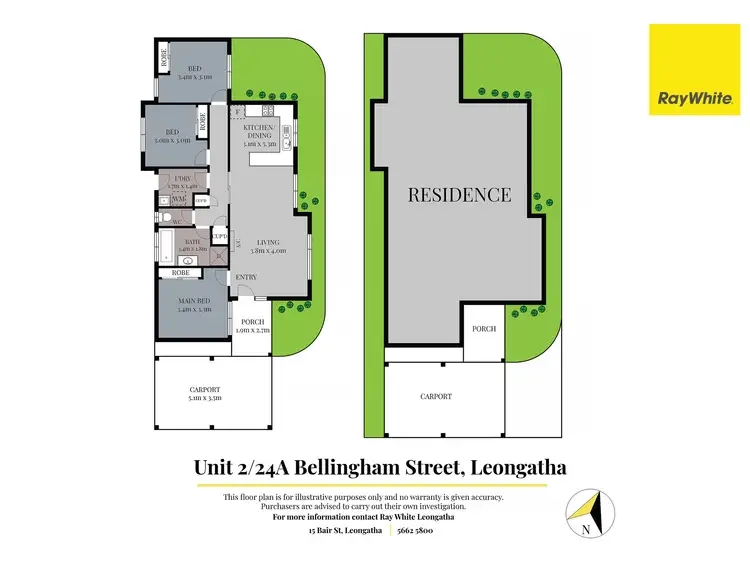 Floorplan of Homely unit listing, 2/24A Bellingham Street, Leongatha VIC 3953