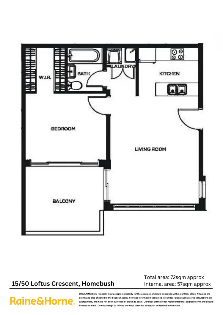 Floorplan of Homely apartment listing, 15/50 Loftus Crescent, Homebush NSW 2140