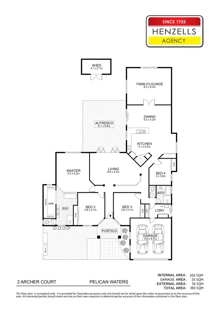 Floorplan of Homely house listing, 2 Archer Court, Pelican Waters QLD 4551