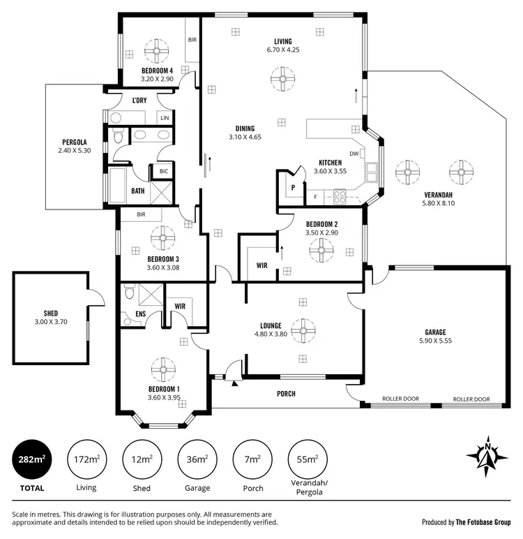 Floorplan of Homely house listing, 1 Talladira Way, Woodcroft SA 5162