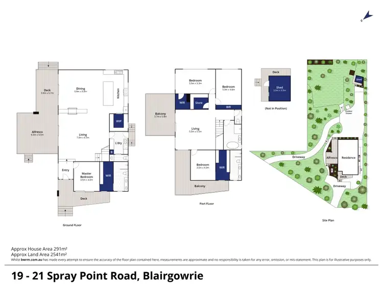 Floorplan of Homely house listing, 19-21 Spray Point Road, Blairgowrie VIC 3942