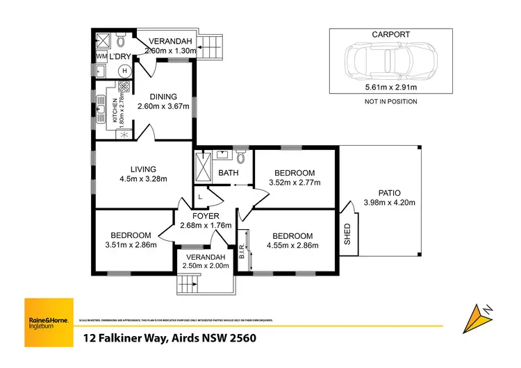 Floorplan of Homely house listing, 12 Falkiner Way, Airds NSW 2560