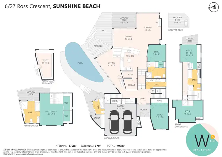 Floorplan of Homely house listing, 6/27 Ross Crescent, Sunshine Beach QLD 4567